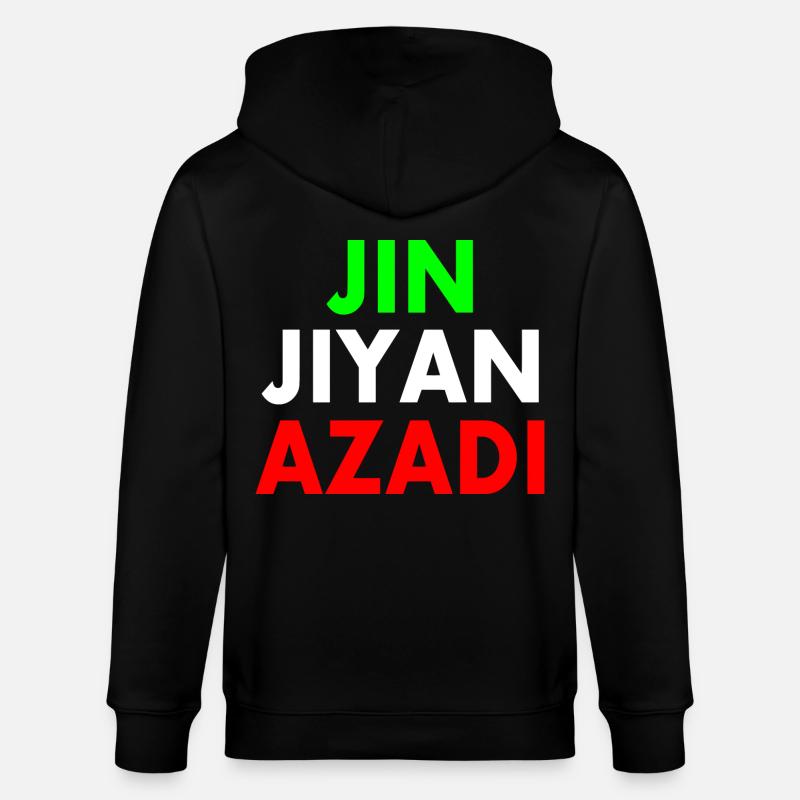 jin jiyan azadi - Veste à capuche bio CULTIVATOR Stanley/Stella Unisexe - noir