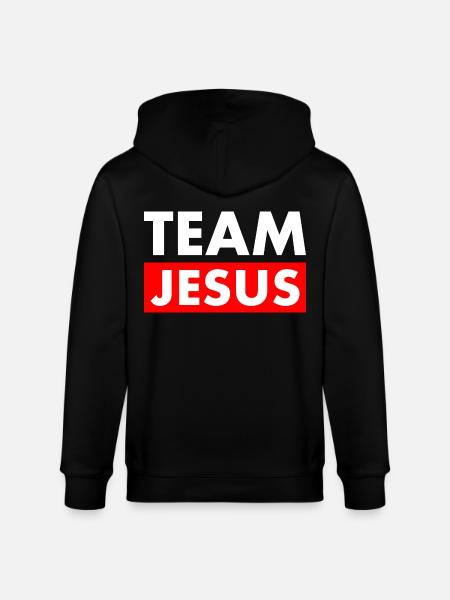 Team jesus - Stanley/Stella CULTIVATOR Unisex Organic Hooded Jacket - black