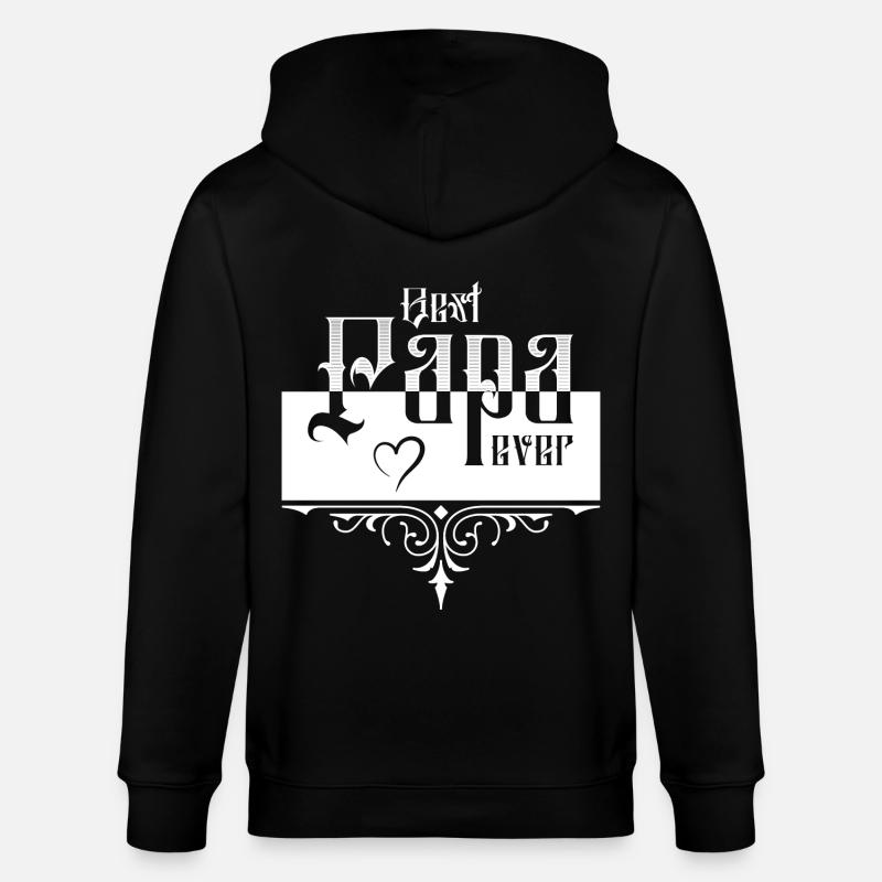 Best Papa - Stanley/Stella Unisex Bio-Kapuzenjacke CULTIVATOR  - Schwarz