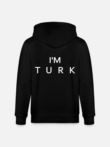 Im turk - Turkey - Stanley/Stella CULTIVATOR  Unisex Organic Hooded Jacket - black