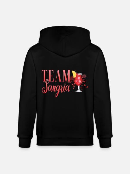 Cocktail Bartender Team Sangria - Stanley/Stella CULTIVATOR Unisex Organic Hooded Jacket - black