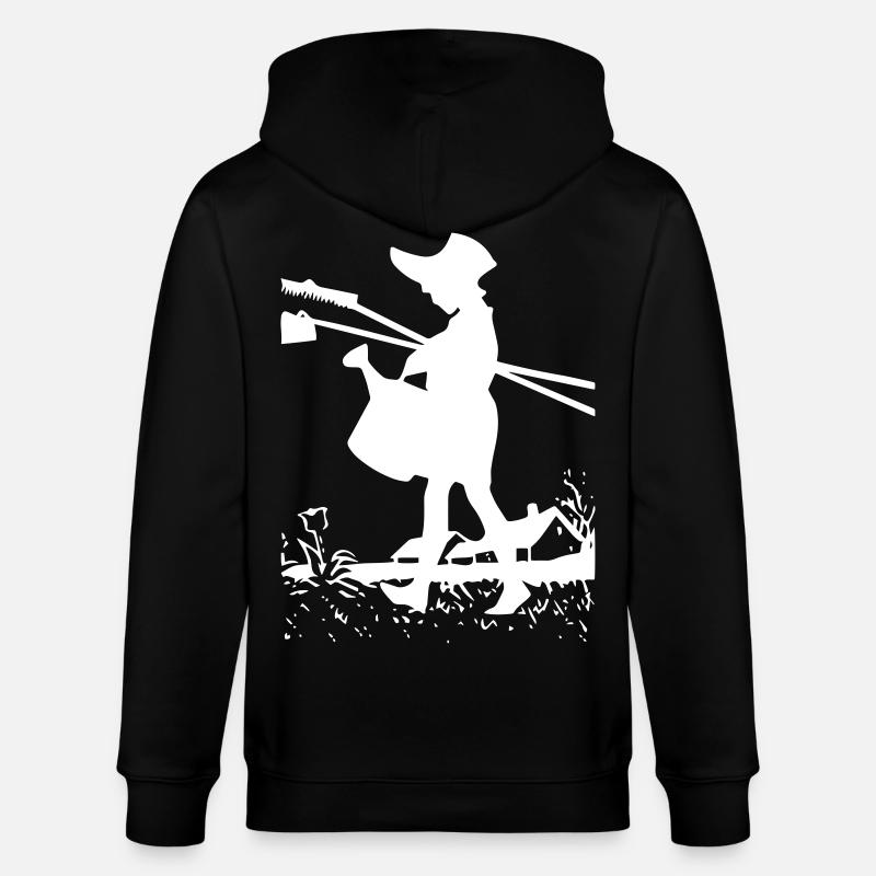 Gartenarbeit - Gießkanne - Harke - Garten - Stanley/Stella Unisex Bio-Kapuzenjacke CULTIVATOR  - Schwarz