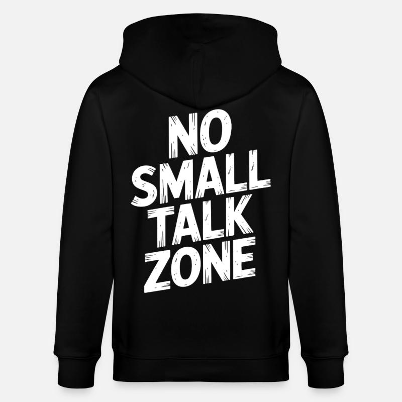 Pas de zone de bavardage - Veste à capuche bio CULTIVATOR Stanley/Stella Unisexe - noir