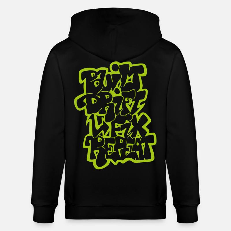 Dérivée construite Fix Repeat 02 - Veste à capuche bio CULTIVATOR Stanley/Stella Unisexe - noir