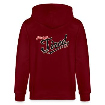 Toujours fatigué - Veste à capuche bio CULTIVATOR Stanley/Stella Unisexe - bordeaux - Dos - Anna (173cm)