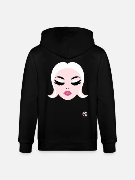 Schönes Mädchen - Stanley/Stella Unisex Bio-Kapuzenjacke CULTIVATOR  - Schwarz