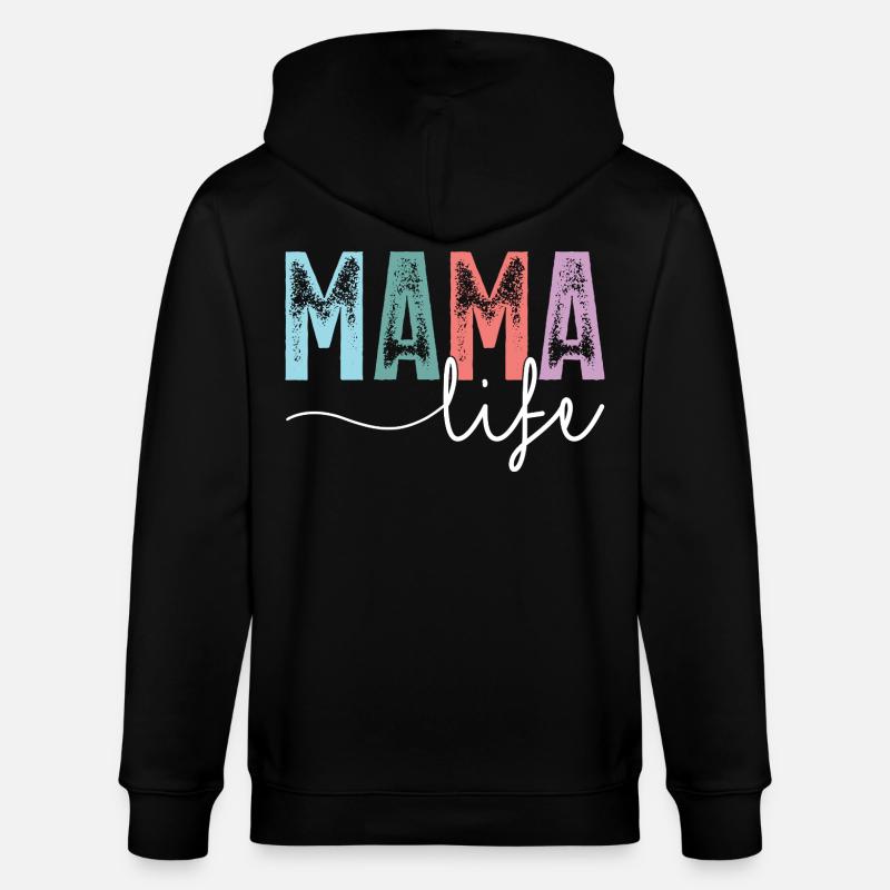 Vie de maman - Veste à capuche bio CULTIVATOR Stanley/Stella Unisexe - noir
