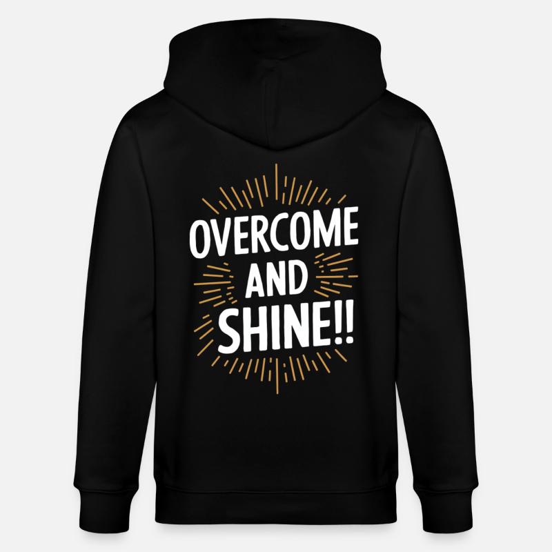 Surmonter et rayonner de motivation - Veste à capuche bio CULTIVATOR Stanley/Stella Unisexe - noir