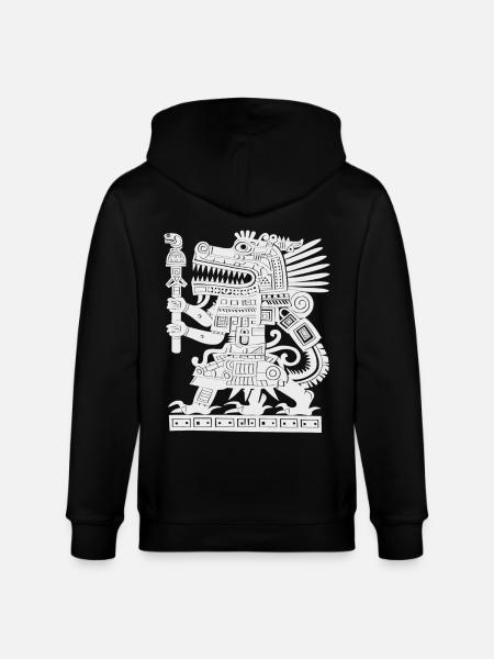 Maya-gud Maya-mytologi Gamle Gud - Stanley/Stella økologisk unisex-hættejakke CULTIVATOR  - sort