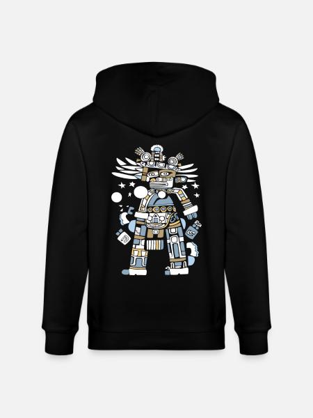 Mayan God Mayan Mythology Itzamna - Stanley/Stella CULTIVATOR  Unisex Organic Hooded Jacket - black