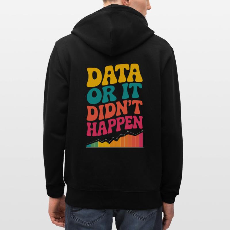 Data Analyst Data Scientist Data Engineer Data Or Veste à capuche bio CULTIVATOR Stanley/Stella Unisexe