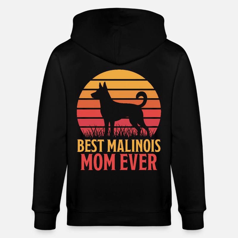 Belgischer Schäferhund Spruch Malinois Geschenk - Stanley/Stella Unisex Bio-Kapuzenjacke CULTIVATOR - Schwarz