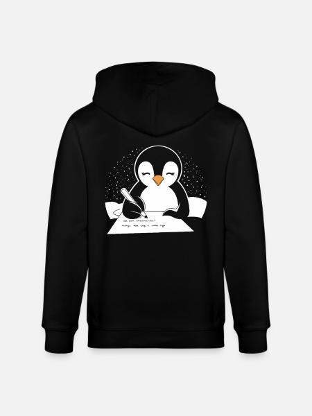 Penguin, Writer, Author, Creative - Stanley/Stella CULTIVATOR  Unisex Organic Hooded Jacket - black