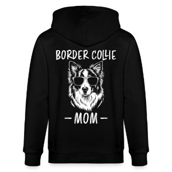 Border Collie Spruch Lustig Border Collie Geschenk - Stanley/Stella Unisex Bio-Kapuzenjacke CULTIVATOR  - Schwarz - Hinten - Anna (173cm)