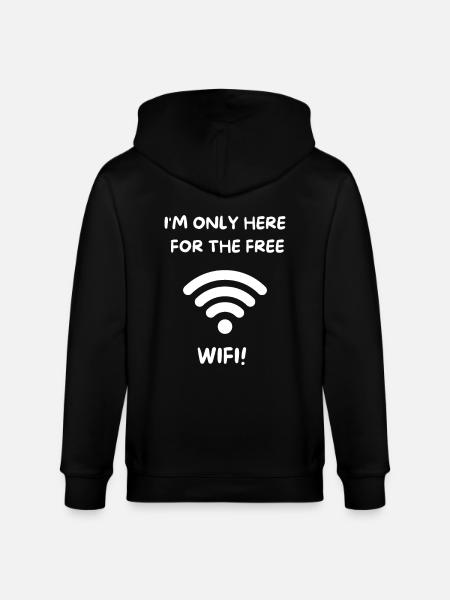 FREE WIFI 2 0 - Stanley/Stella Unisex Bio-Kapuzenjacke CULTIVATOR  - Schwarz