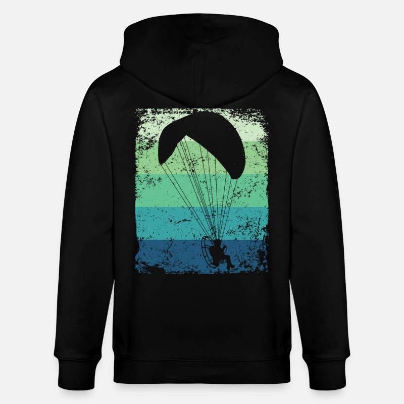 Parapente motorisé Paramoteur paramoteur - Veste à capuche bio CULTIVATOR Stanley/Stella Unisexe - noir