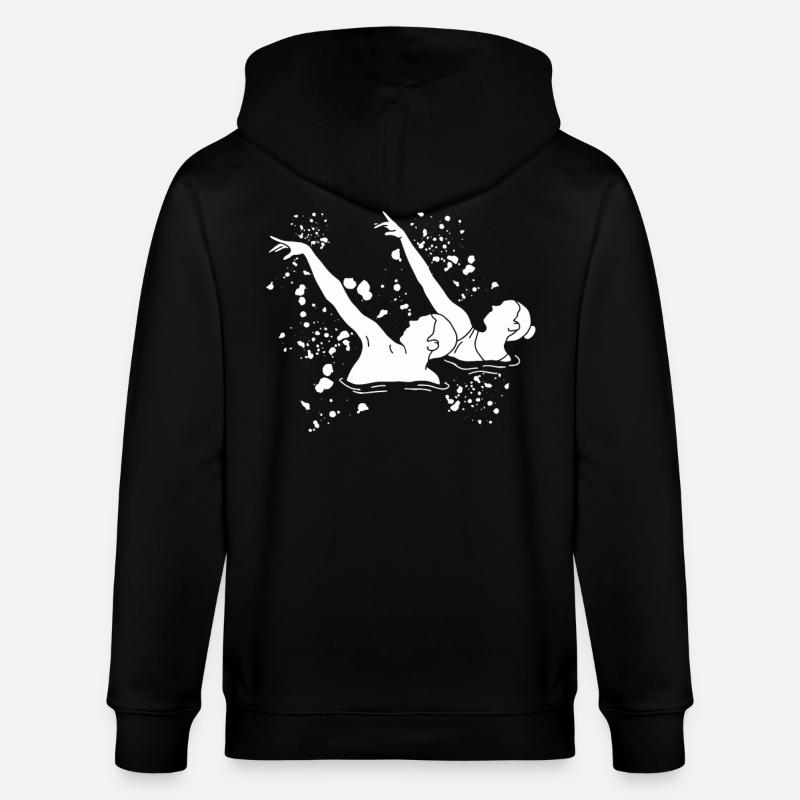 Artistic Swim Team Synchronschwimmen - Stanley/Stella Unisex Bio-Kapuzenjacke CULTIVATOR  - Schwarz