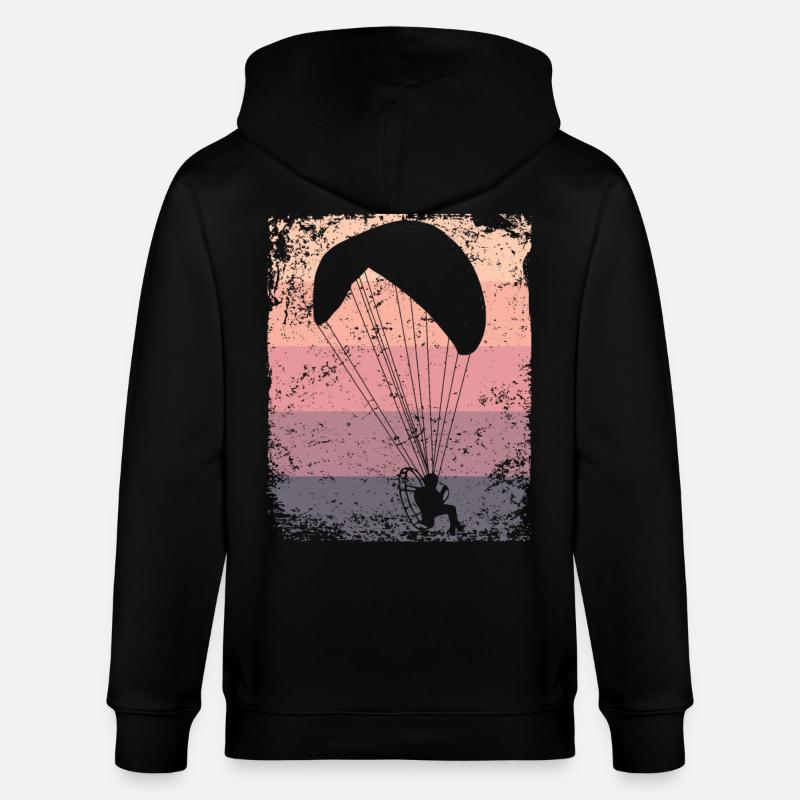 Parapente motorisé Paramoteur paramoteur - Veste à capuche bio CULTIVATOR Stanley/Stella Unisexe - noir