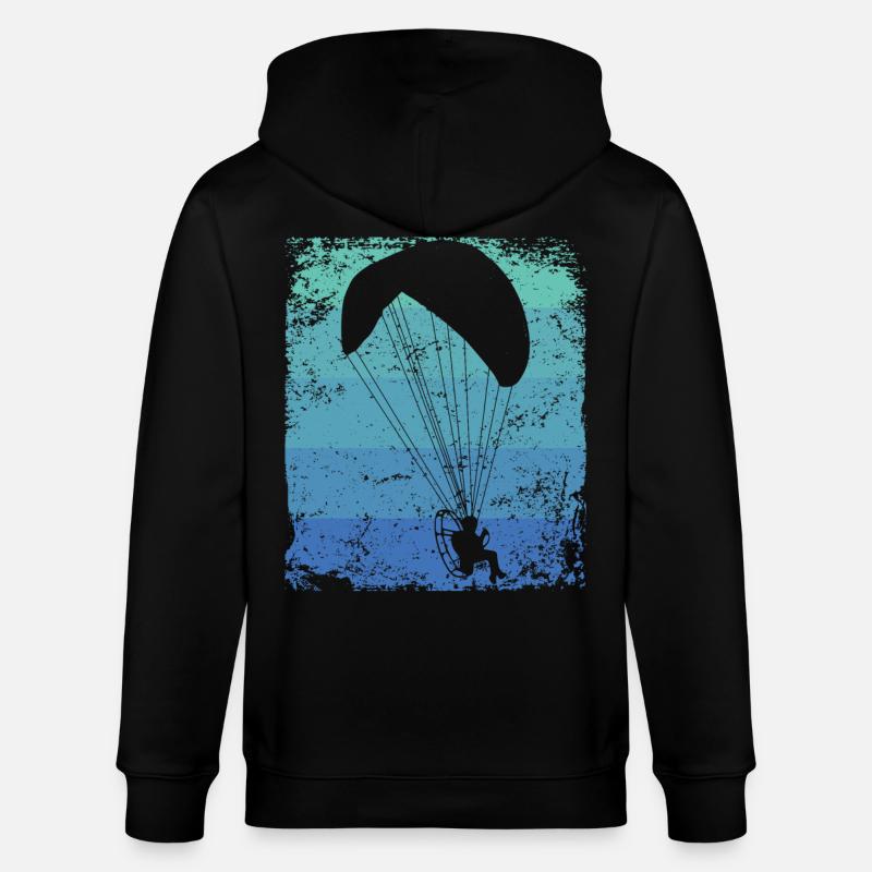 Parapente motorisé Paramoteur Paramoteur - Veste à capuche bio CULTIVATOR Stanley/Stella Unisexe - noir