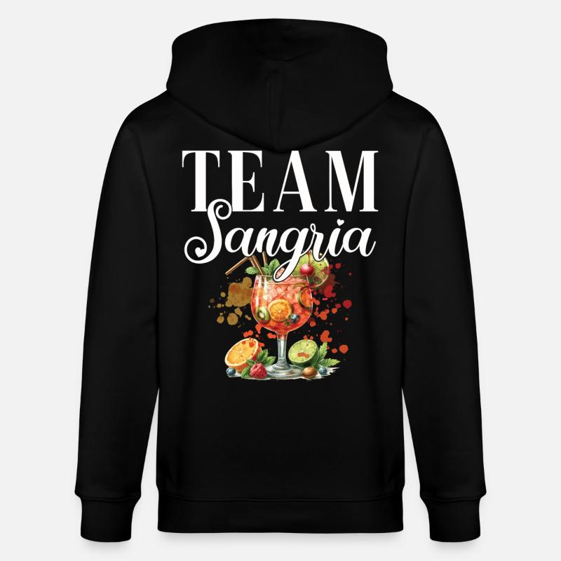 Cocktail Bartender Team Sangria - Stanley/Stella CULTIVATOR  Unisex Organic Hooded Jacket - black