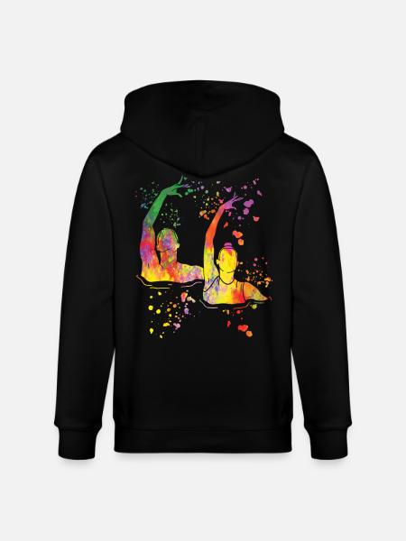 Artistic Swim Team Synchronized Swimming - Stanley/Stella CULTIVATOR  Unisex Organic Hooded Jacket - black