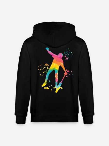 Unicyclist unicycle unicycle - Stanley/Stella CULTIVATOR  Unisex Organic Hooded Jacket - black