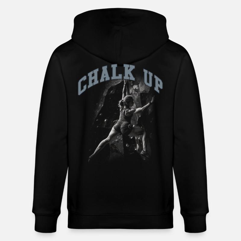 Chalk Up Boulderer Bouldern - Stanley/Stella Unisex Bio-Kapuzenjacke CULTIVATOR  - Schwarz