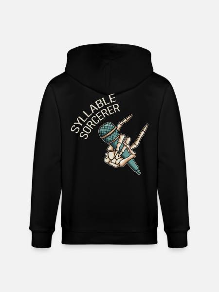 Syllable Magician Poetry Slam - Stanley/Stella CULTIVATOR Unisex Organic Hooded Jacket - black