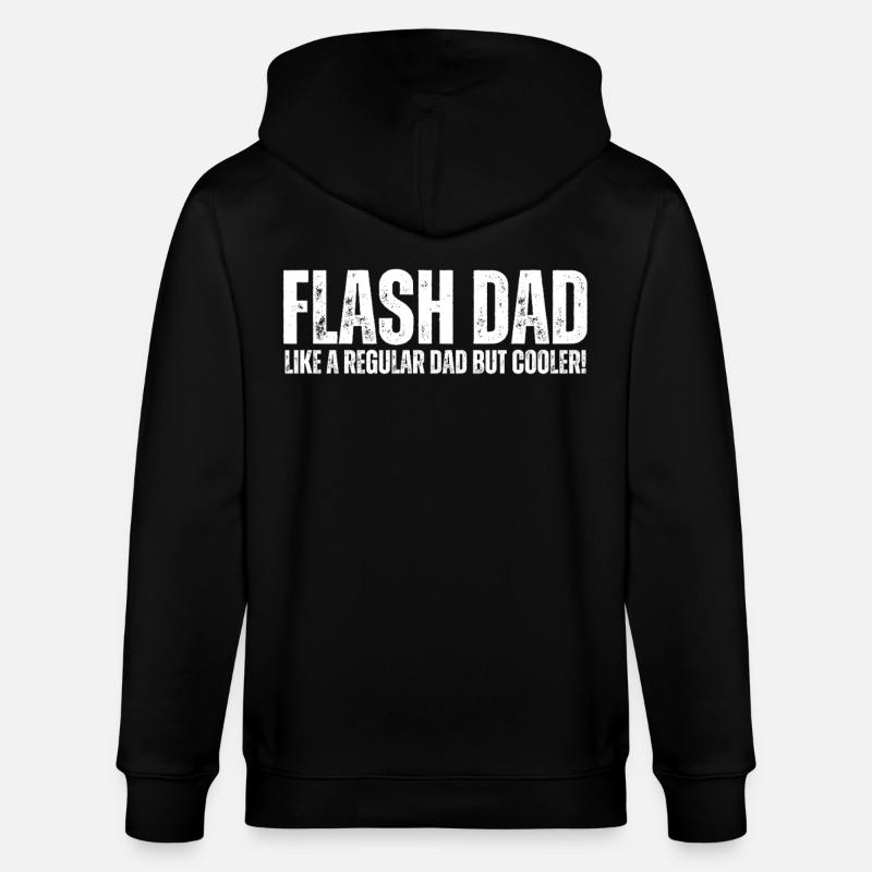 Bouldering Flash Papa Boulderer - Stanley/Stella Unisex Bio-Kapuzenjacke CULTIVATOR  - Schwarz