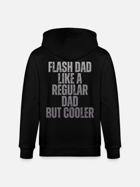 Bouldering Flash Papa Boulderer - Stanley/Stella CULTIVATOR  Unisex Organic Hooded Jacket - black