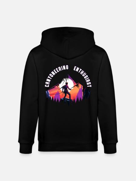 Canyoning enthusiast - Stanley/Stella CULTIVATOR  Unisex Organic Hooded Jacket - black