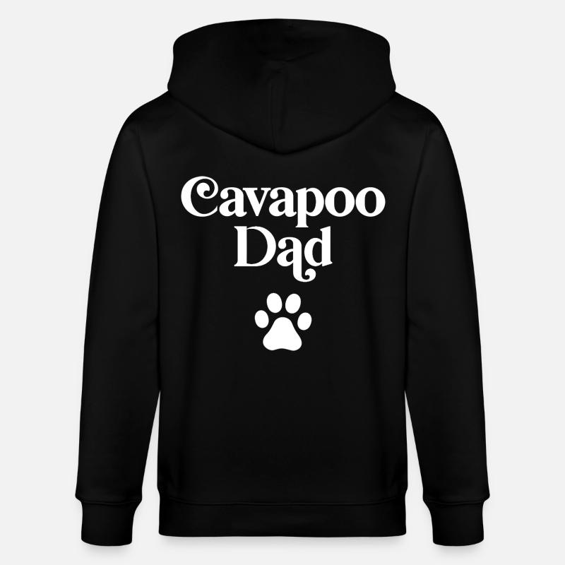 Papa Cavapoo - Veste à capuche bio CULTIVATOR Stanley/Stella Unisexe - noir