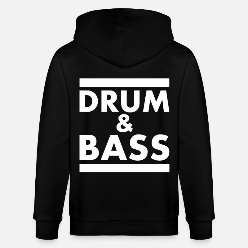 Drum and bass - Veste à capuche bio CULTIVATOR Stanley/Stella Unisexe - noir