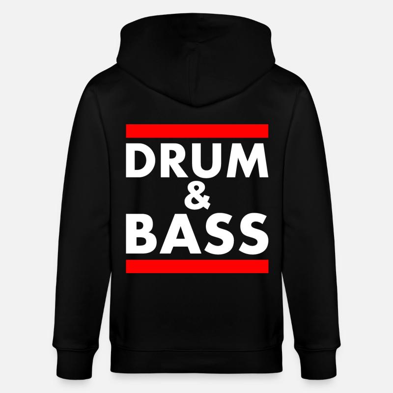 Drum and bass - Veste à capuche bio CULTIVATOR Stanley/Stella Unisexe - noir