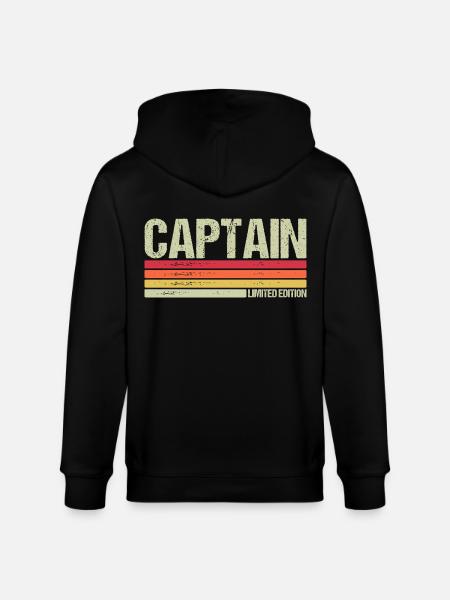 Captain - Stanley/Stella CULTIVATOR  Unisex Organic Hooded Jacket - black