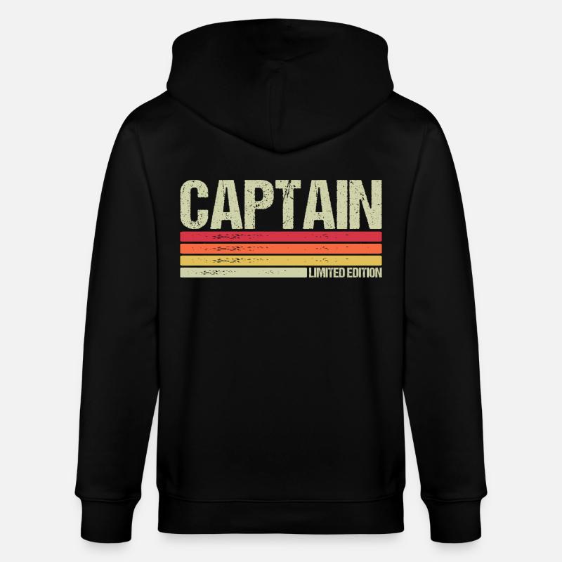 Captain - Stanley/Stella Unisex Bio-Kapuzenjacke CULTIVATOR  - Schwarz
