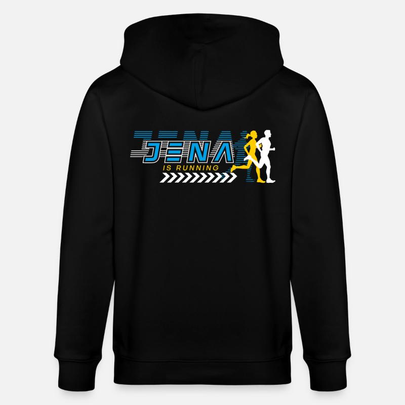 Jena est en course - Veste à capuche bio CULTIVATOR Stanley/Stella Unisexe - noir