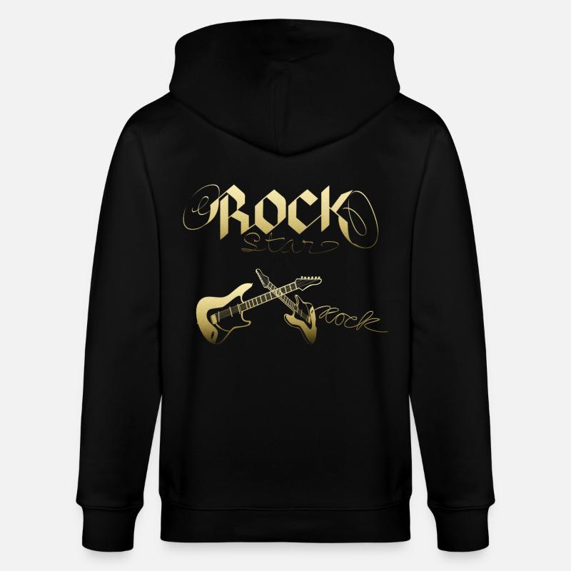 Rock Star - Stanley/Stella Unisex Bio-Kapuzenjacke CULTIVATOR  - Schwarz