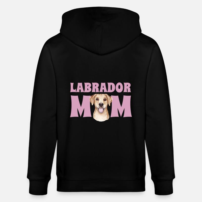 Labrador Mama - Stanley/Stella Unisex Bio-Kapuzenjacke CULTIVATOR  - Schwarz