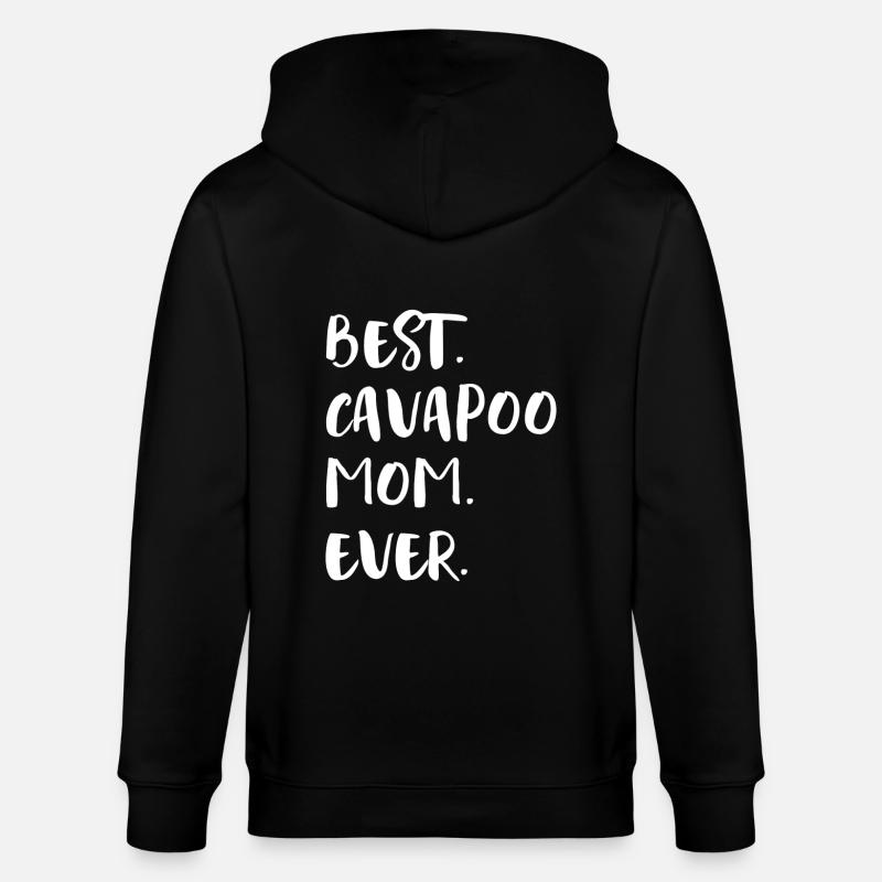 Cavapoo Cavoodle - Veste à capuche bio CULTIVATOR Stanley/Stella Unisexe - noir