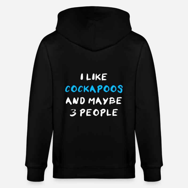 Cockapoo - Stanley/Stella Unisex Bio-Kapuzenjacke CULTIVATOR  - Schwarz