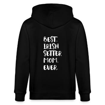 Irish Setter - Stanley/Stella Unisex Bio-Kapuzenjacke CULTIVATOR  - Schwarz - Hinten - Anna (173cm)