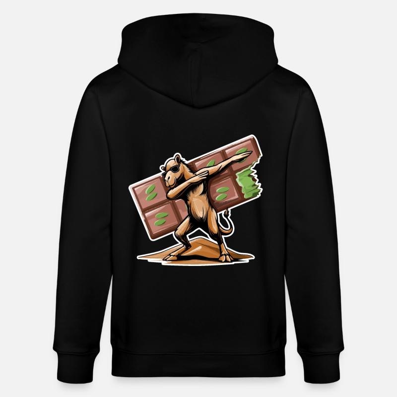 Dabbing Dromedar & Dubai Schokolade - Stanley/Stella Unisex Bio-Kapuzenjacke CULTIVATOR  - Schwarz