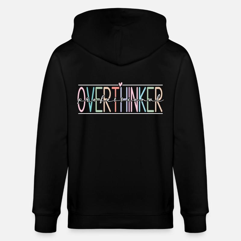 Overthinker - Stanley/Stella Unisex Bio-Kapuzenjacke CULTIVATOR - Schwarz