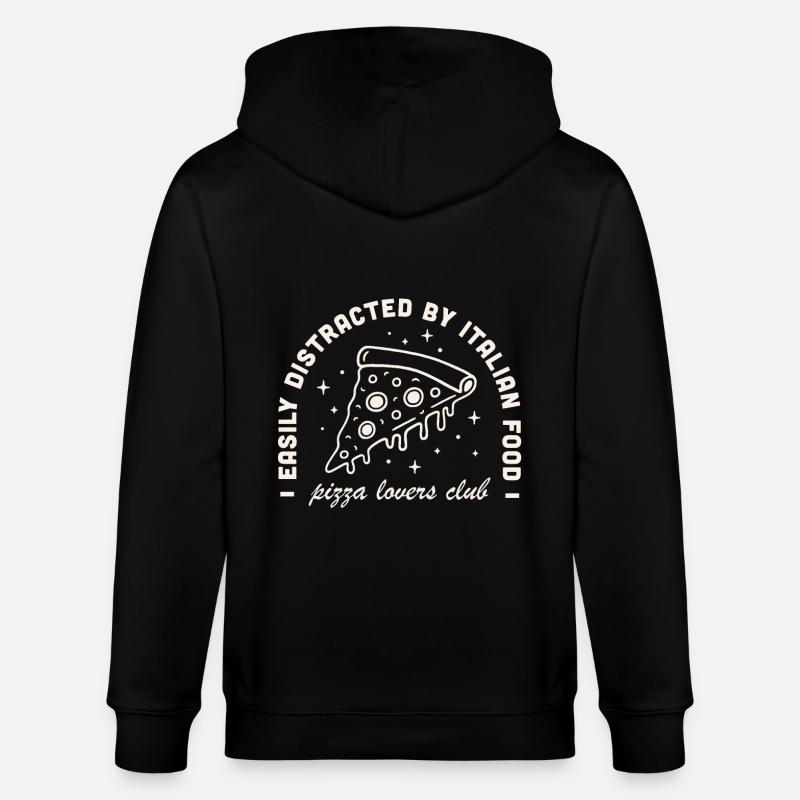 Pizza humour - Veste à capuche bio CULTIVATOR Stanley/Stella Unisexe - noir