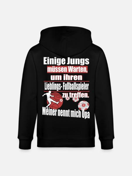 Fußball Opa - Stanley/Stella Unisex Bio-Kapuzenjacke CULTIVATOR - Schwarz
