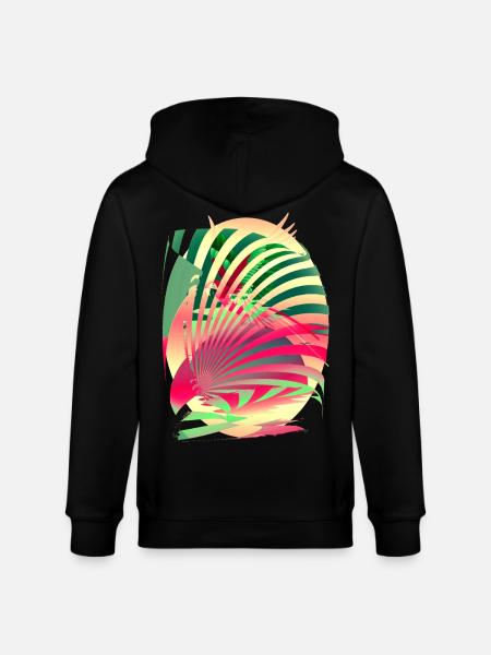 Sun Parrot Summer - Stanley/Stella CULTIVATOR Unisex Organic Hooded Jacket - black