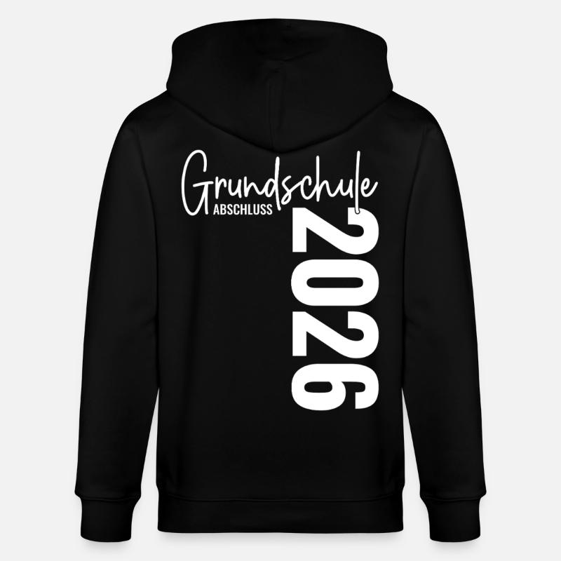 Abschluss 2026 Grundschule - Stanley/Stella Unisex Bio-Kapuzenjacke CULTIVATOR  - Schwarz
