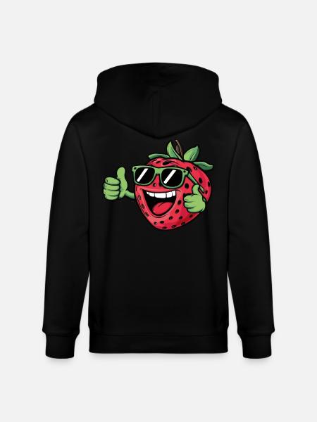 Festa fragola costume per ragazzi e ragazze - Felpa con cappuccio ecologica unisex CULTIVATOR di Stanley/Stella - nero
