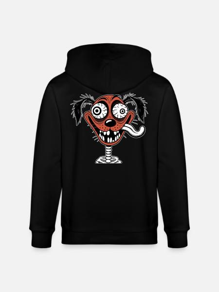 Chien idiot - Veste à capuche bio CULTIVATOR Stanley/Stella Unisexe - noir
